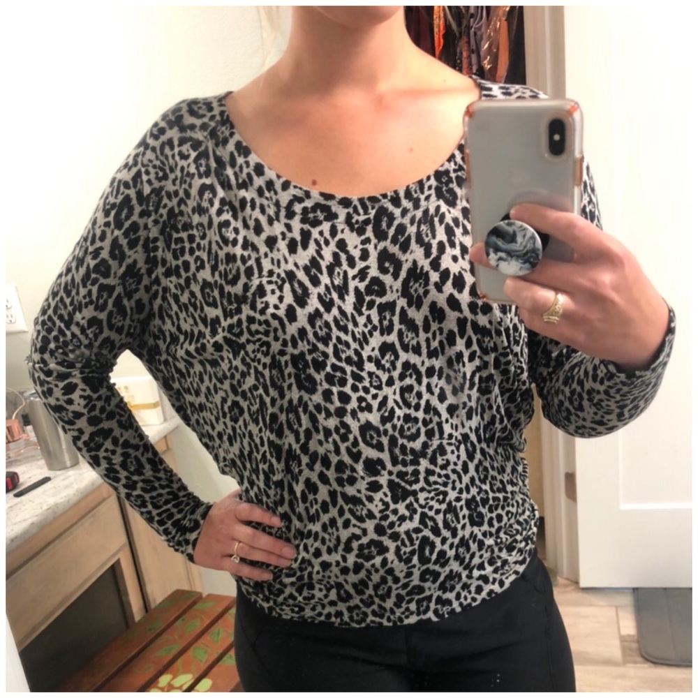 Express Open-Back Cheetah Top - image 2